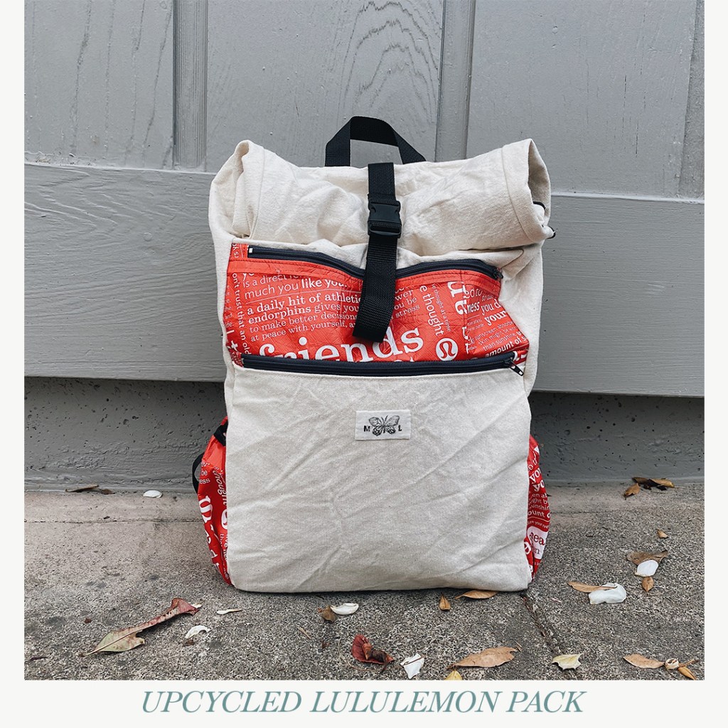 upcycled lululemon pack